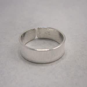 sterling silver band toe ring