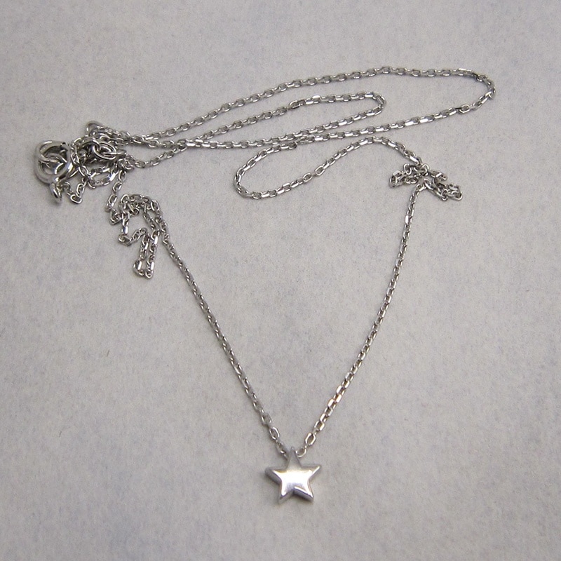 sterling silver necklace with star