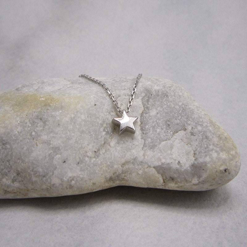 sterling silver necklace with star