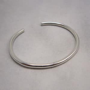 sterling silver plain cuff