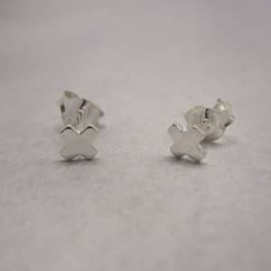 sterling silver x stud earrings