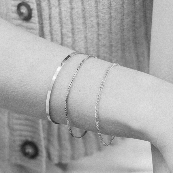 Woman wearing bracelets